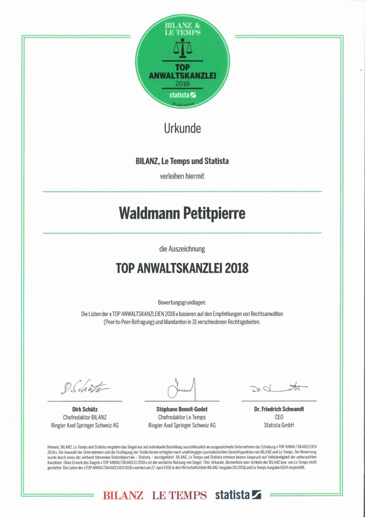 Top Anwaltskanzleien 2018